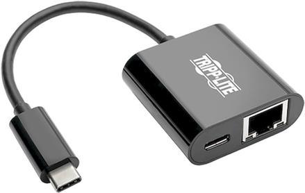 Купить Tripp Lite U436-06N-GB-C USB-C-zu-Gigabit-Netzwerkadapter mit USB-C PD-Aufladung - Thunderbolt 3 - Schwarz (U436-06N-GB-C) в магазине wardena.ru