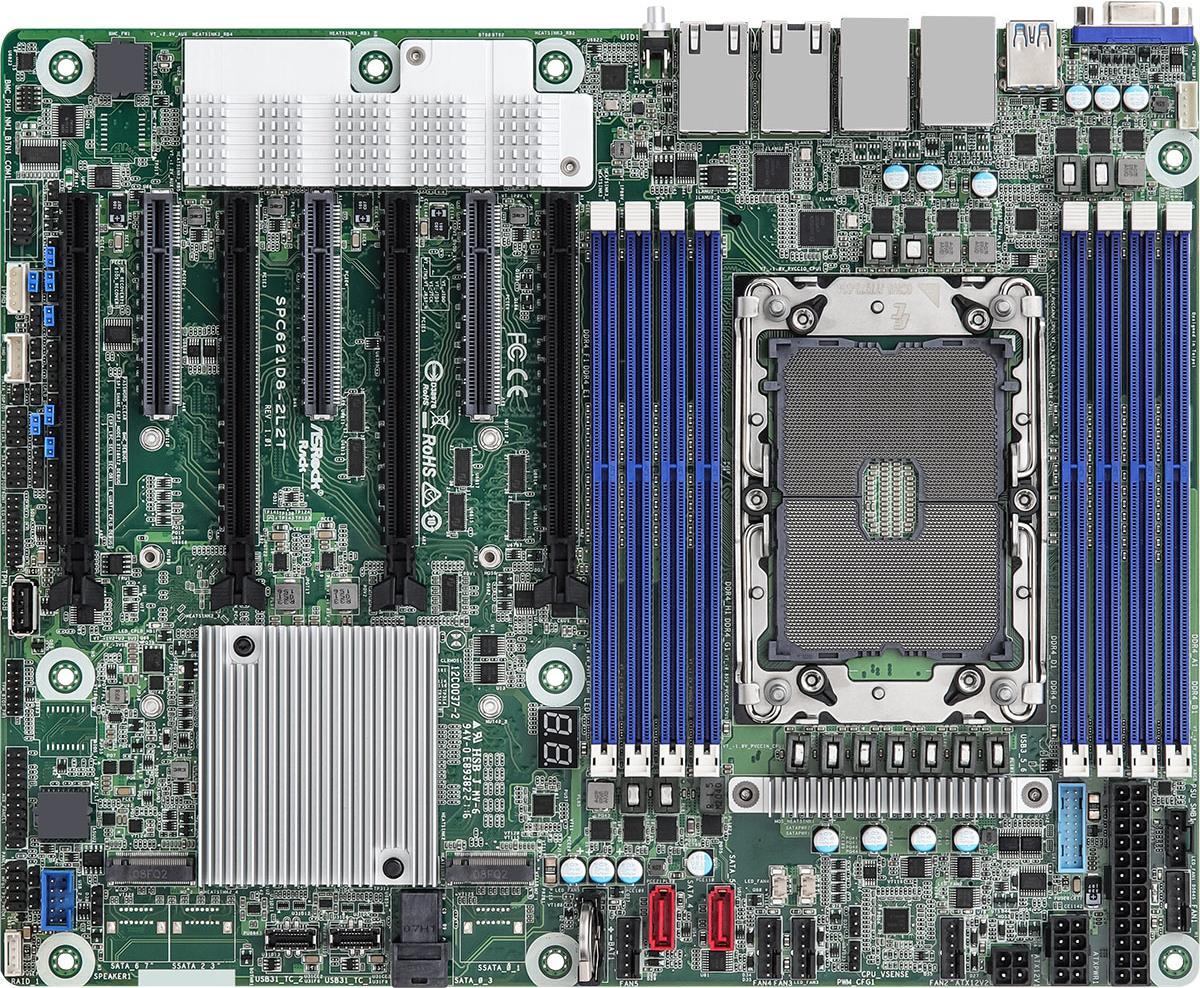 Купить Asrock SPC621D8-2L2T Motherboard Intel C621A LGA 4189 ATX (SPC621D8-2L2T) в магазине wardena.ru
