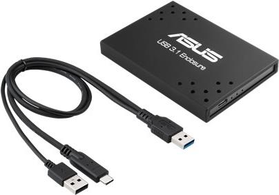Купить ASUS USB 3.1 ENCLOSURE - Festplatten-Array - 512 GB - 2 Schächte (SATA-600) - SSD 256 GB x 2 - USB 3.1 (extern) (90MC03L0-M0EAY0) в магазине wardena.ru