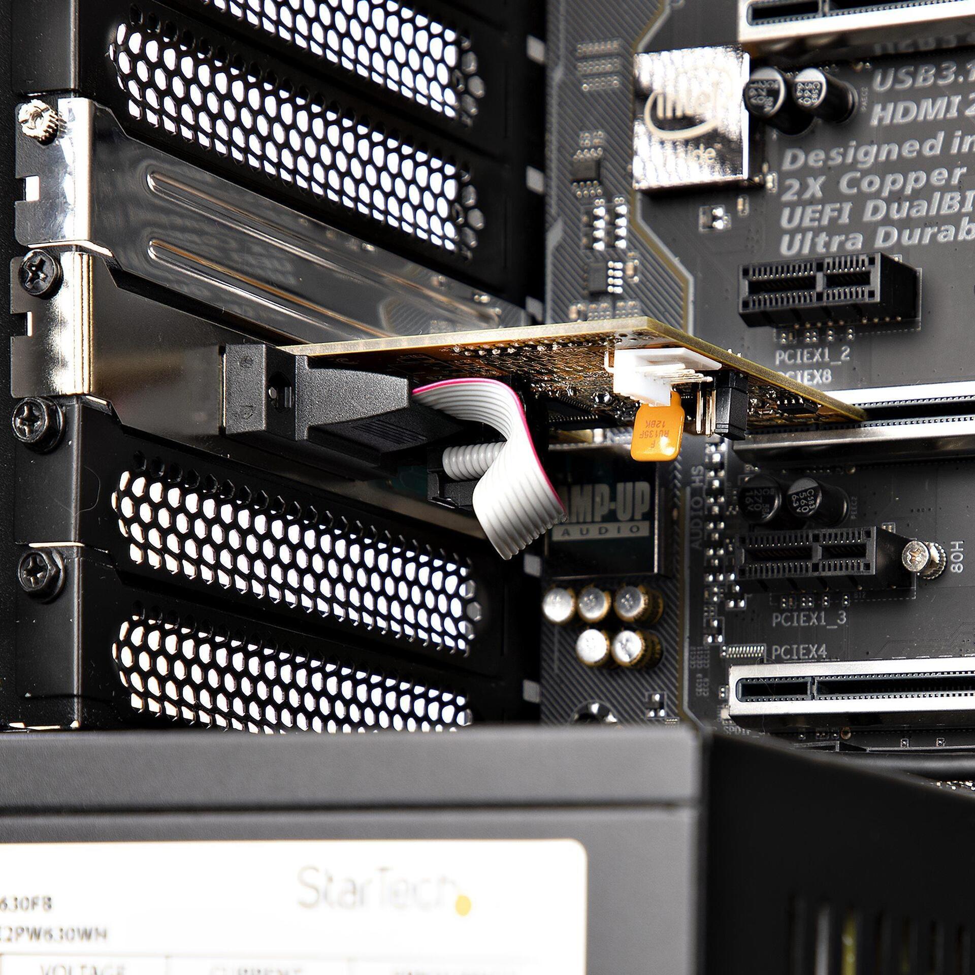 Купить StarTech.com 2 Port PCI Express Serielle Schnittstellenkarte - PCIe auf RS232 (DB9) Karte - PC Serielle Adapter Karte / Erweiterungskarte - Voll- und Niedrigprofil Blende - 16C1050 UART - COM Retention - Windows/Linux (2 (21050-PC-SERIAL-CARD) в магазине wardena.ru