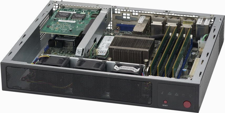 Купить Super Micro Supermicro SCE300 - Rack - einbaufähig - 1U - FlexATX - Schwarz (CSE-E300) в магазине wardena.ru