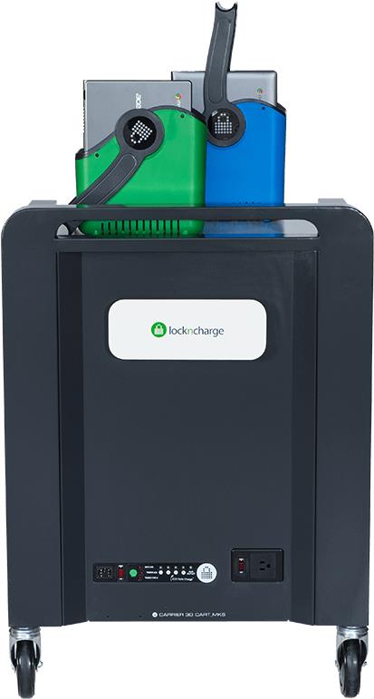 Купить LocknCharge Carrier 30 Wagen zur Verwaltung tragbarer Geräte Schwarz - Blau - Grün - Metallisch (LNC10374) в магазине wardena.ru