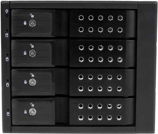 Купить StarTech.com 4 Bay Aluminum Trayless Hot Swap Mobile Rack Backplane for 8,90cm (3.5") SAS II/SATA III - 6 Gbps HDD - Mobiles Speicher-Rack mit Lüfter - 6,4 cm (2.5") - Schwarz (HSB4SATSASBA) в магазине wardena.ru
