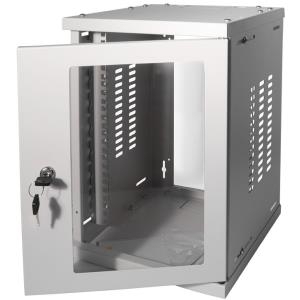 Купить LogiLink 25,40cm (10") Wandverteiler SoHo, montiert, 8 HE, lichtgrau (RAL7035), 1,2 mm Stahl, Glastür mit Zylinderschloss, - 1 Stück (W09Z33G) в магазине wardena.ru