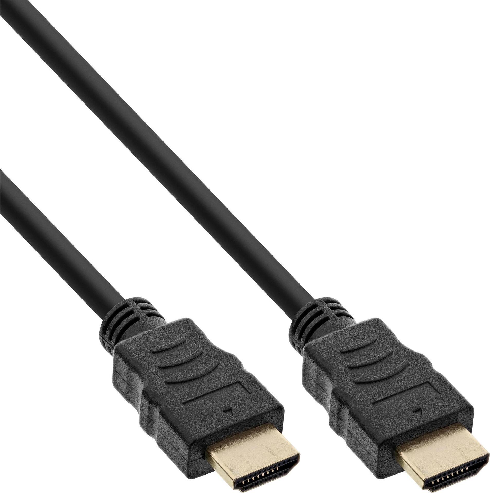 Купить InLine - Premium Highspeed - HDMI-Kabel mit Ethernet - HDMI männlich zu HDMI männlich - 2,0m - dreifach abgeschirmtes Twisted-Pair-Kabel - Schwarz, Gold - 4Kx2K Support (Packung mit 25) (B-17503P) в магазине wardena.ru