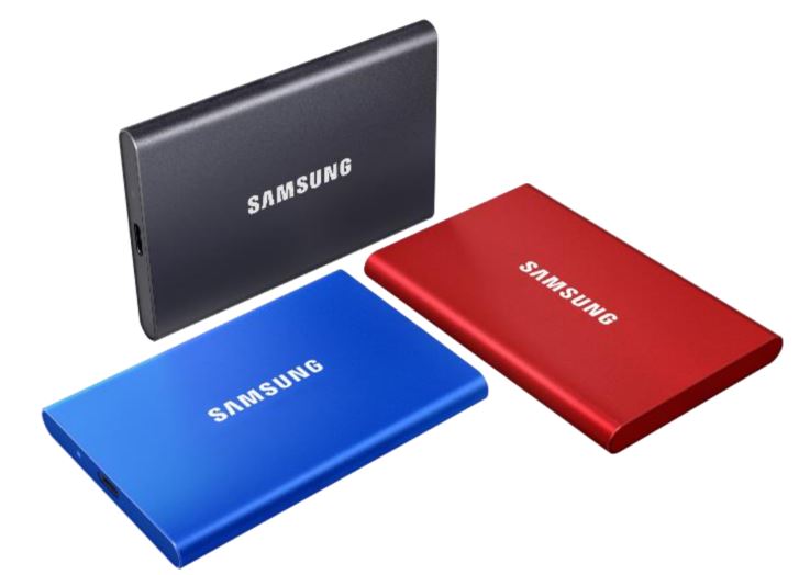 Купить Samsung Portable SSD T7 MU-PC2T0R - SSD - verschlüsselt - 2 TB - extern (tragbar) - USB 3.2 Gen 2 (USB-C Steckverbinder) - 256-Bit-AES - metallisch rot (MU-PC2T0R/WW) в магазине wardena.ru