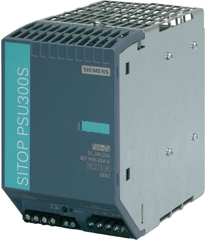 Купить Siemens SITOP PSU300S 24 V/20 A Hutschienen-Schaltnetzteil, DIN-Netzgerät 24 V/DC/20 A 480 W 6EP1436 (6EP1436-2BA10) в магазине wardena.ru