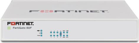 Купить Fortinet FortiGate 80F - 10 Gbit/s - 6500 Gbit/s - 1400 Mbit/s - 3,23 µs - 256-bit AES - HTTPS - IPSec - SHA-256 - SSL/TLS - FortiOS (FG-80F-BDL-950-36-EU) в магазине wardena.ru