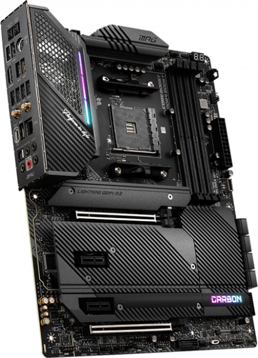 Купить MSI MPG X570S CARBON MAX WIFI - Motherboard - ATX - Socket AM4 - AMD X570 Chipsatz - USB-C Gen2, USB 3.2 Gen 1, USB 3.2 Gen 2 - 2.5 Gigabit LAN, Wi-Fi, Bluetooth - Onboard-Grafik (CPU erforderlich) - HD Audio (8-Kanal) (7D52-001R) в магазине wardena.ru