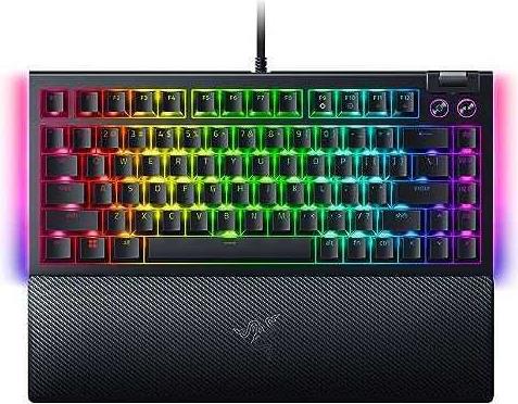 Купить Razer BlackWidow V4 75% - Tastatur - Hintergrundbeleuchtung - USB-C - QWERTY - US International - Tastenschalter: Razer Orange Gen-3 (RZ03-05000400-R3E1) в магазине wardena.ru