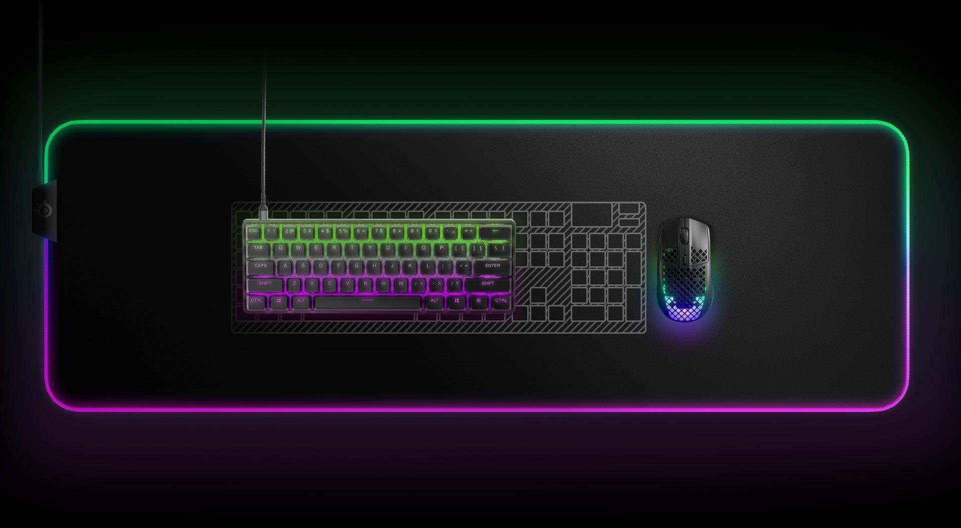 Купить Steelseries Apex Pro Mini Tastatur USB QWERTZ Deutsch Schwarz (64822) в магазине wardena.ru