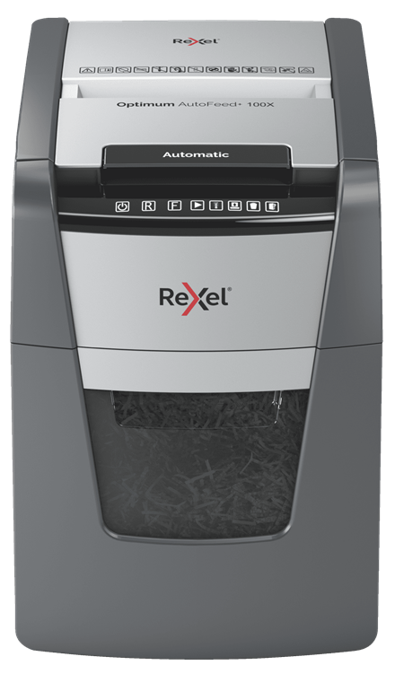 Купить Rexel Optimum AutoFeed+ 100X - Vorzerkleinerer - Kreuzschnitt - 4 x 28 mm - P-4 (2020100XEU) в магазине wardena.ru