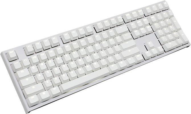 Купить Ducky One 2 White Edition PBT Gaming Tastatur, MX-Brown, weiße LED - weiß (DKON1808S-BDEPDWZW1) в магазине wardena.ru