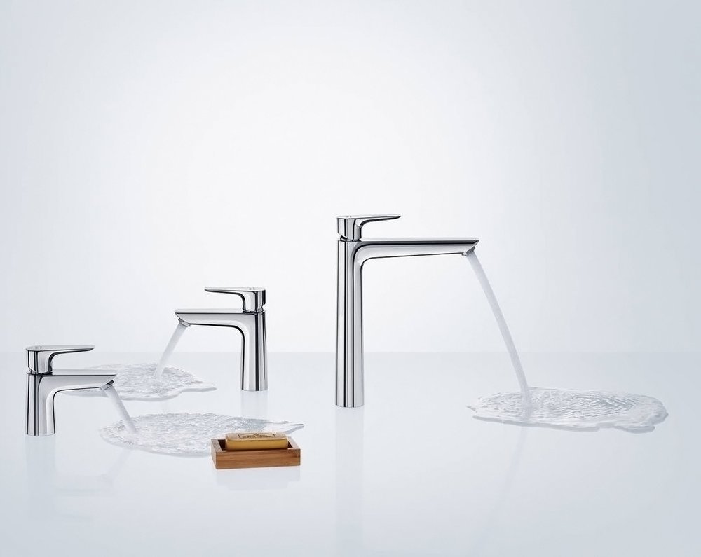 Купить Hansgrohe Talis E Смеситель для раковины 80 однорычажный со сливным гарнитуром хром 71700000 в магазине wardena.ru