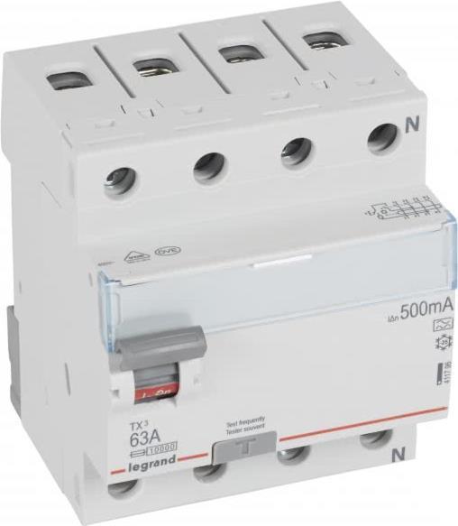 Купить LEGR Tx3 FI-Schalter 63A 4P 500Ma 411796 A 411796 4x63A-0,5A 1 (411796) в магазине wardena.ru