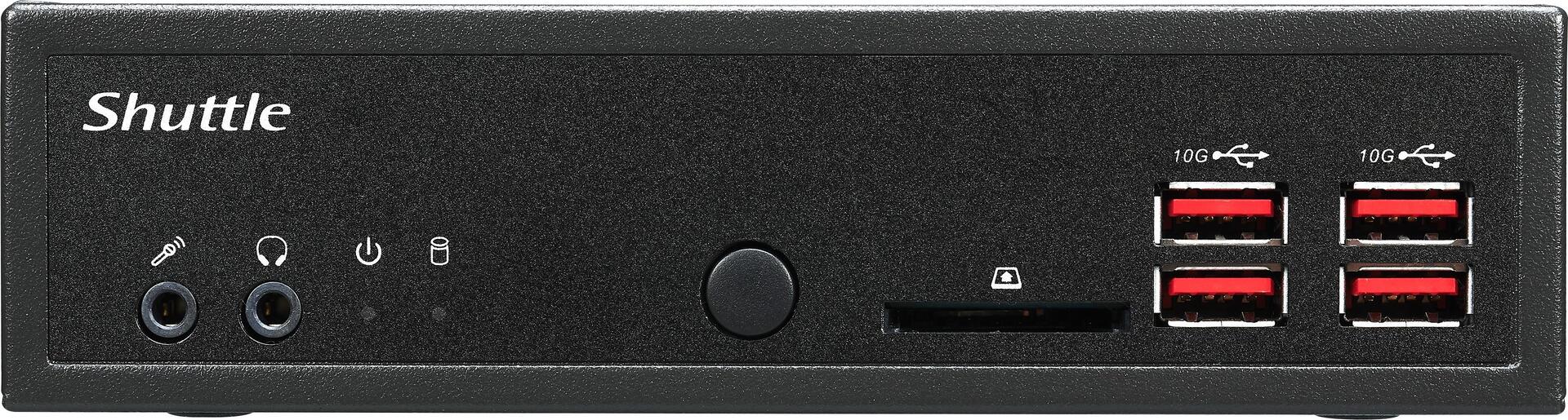 Купить Shuttle XPC slim DH32U - Barebone - Slim-PC - 1 x Pentium Gold 7505 / 2 GHz ULV - RAM 0 GB - UHD Graphics - GigE - Schwarz в магазине wardena.ru