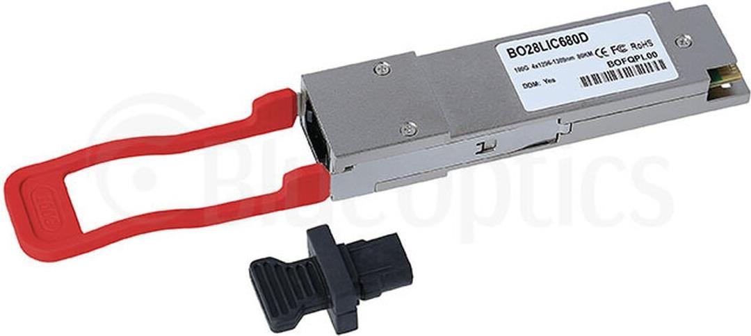 Купить Kompatibler Alcatel-Nokia 3HE16558AA BlueOptics BO28LIC680D QSFP28 Transceiver, LC-Duplex, 100GBASE-ZR4, Singlemode Fiber, internes WDM 4x1296-1309nm, 80KM, 0°C/+70°C, DDM (3HE16558AA-BO) в магазине wardena.ru