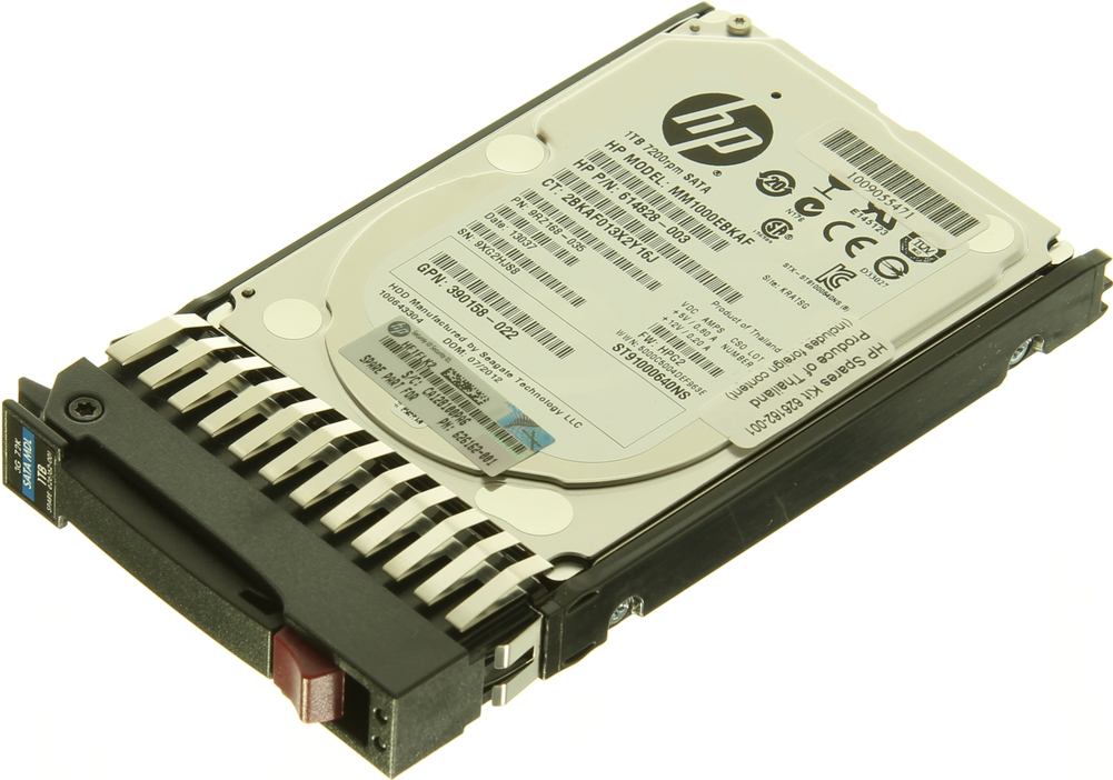 Купить Hewlett Packard Enterprise HP Midline - Festplatte - 1TB - Hot-Swap - 6,4 cm SFF (2.5" SFF) - SATA 3Gb/s - 7200 U/min (626162-001) в магазине wardena.ru