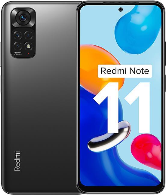 Купить Xiaomi Redmi Note 11 16,3 cm (6.43" ) Dual-SIM Android 11 4G USB Typ-C 4 GB 128 GB 5000 mAh Grau (37651) (MZB0ALZEU) в магазине wardena.ru