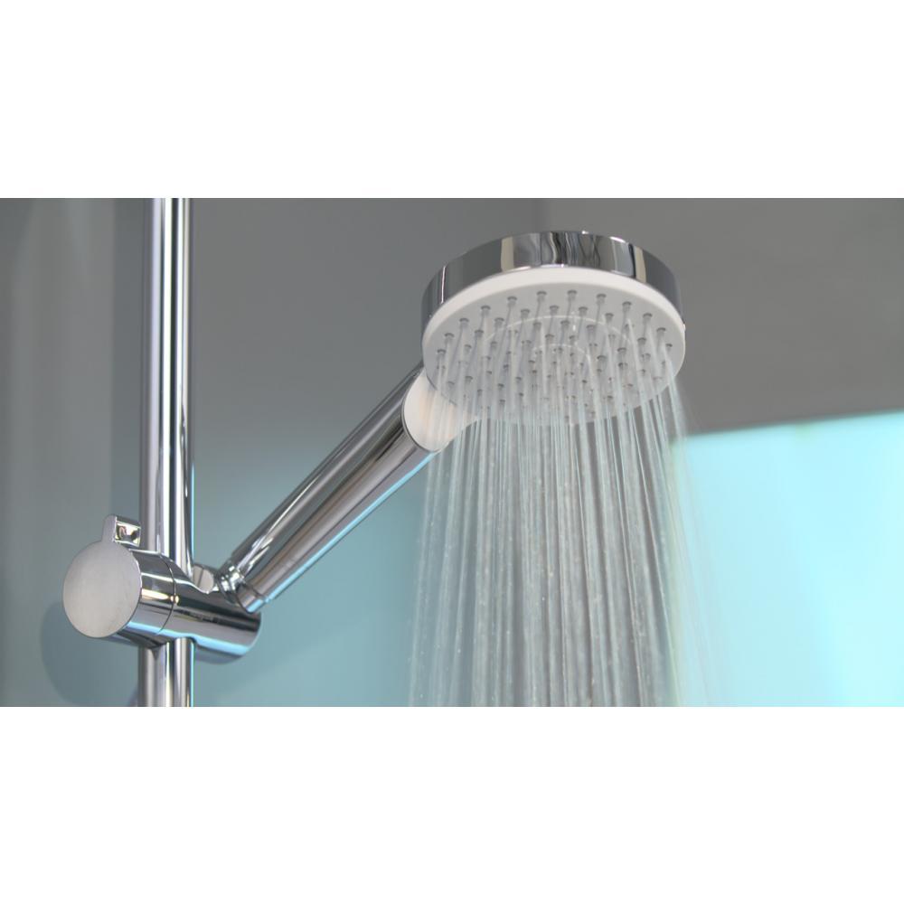Купить Hansgrohe Душевой гарнитур Crometta 1 jet EcoSmart хром-белый матовый 26539400 в магазине wardena.ru
