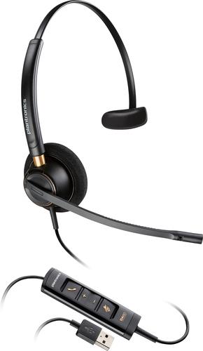 Купить HP Poly EncorePro 515 USB-A Mono-Headset - Kabelgebunden - Anrufe/Musik - 55 g - Kopfhörer - Schwarz (783R1AA) в магазине wardena.ru