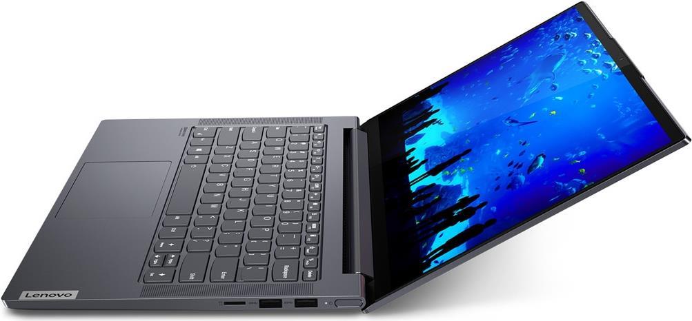 Купить Lenovo Yoga 7 14ACN6 82N7 - Flip-Design - Ryzen 5 5600U / 2.3 GHz - Win 11 Home 64-bit - Radeon Graphics - 8 GB RAM - 512 GB SSD NVMe - 35.6 cm (14") IPS Touchscreen 1920 x 1080 (Full HD) - Wi-Fi 6 - Slate Gray - kbd: De (82N7004QGE) в магазине wardena.ru