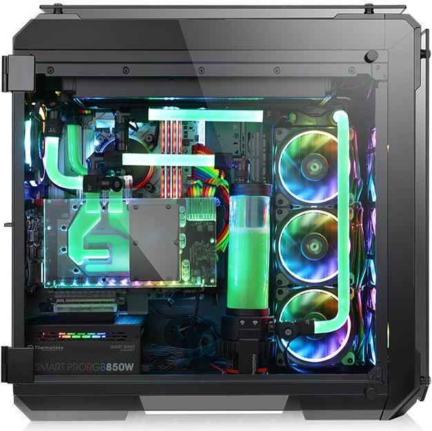 Купить Thermaltake View 71 TG RGB - Full Tower - Erweitertes ATX - ohne Netzteil (PS/2) - Schwarz - USB/Audio (CA-1I7-00F1WN-01) в магазине wardena.ru