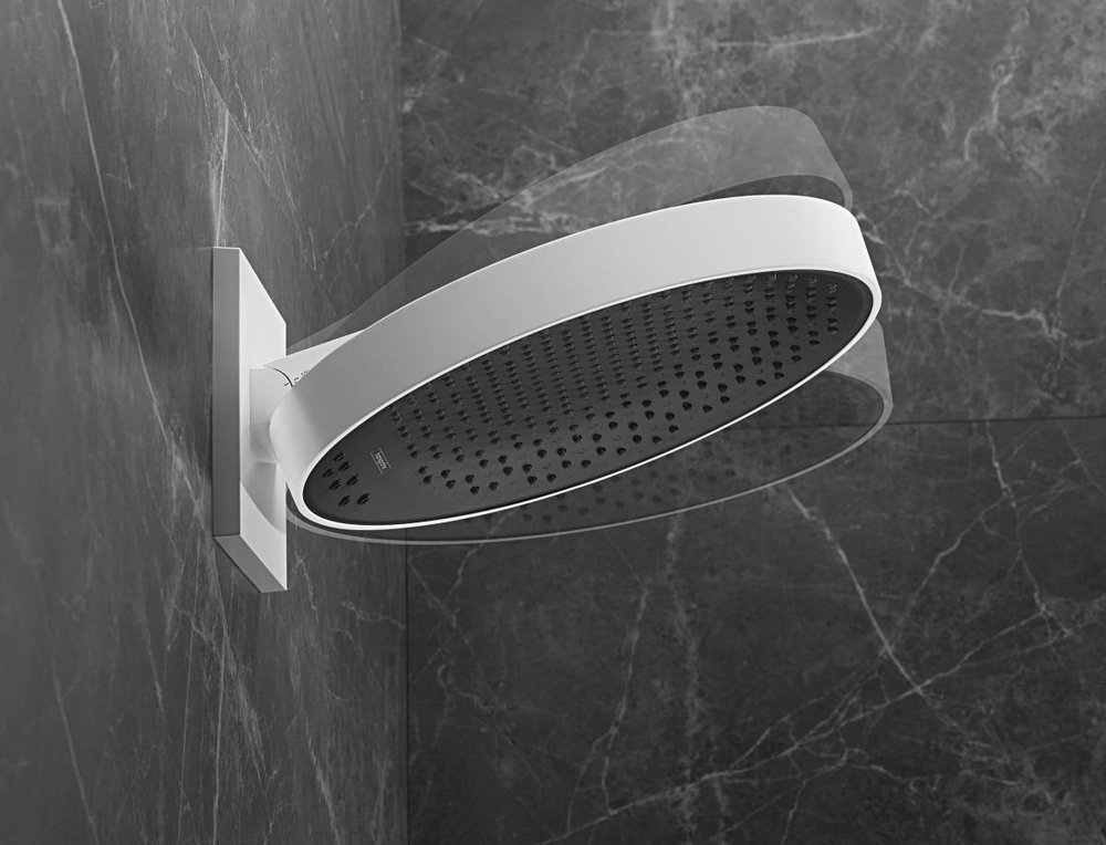 Купить Hansgrohe Rainfinity Верхний душ 360 3jet с настенным креплением бронза 26234140 в магазине wardena.ru