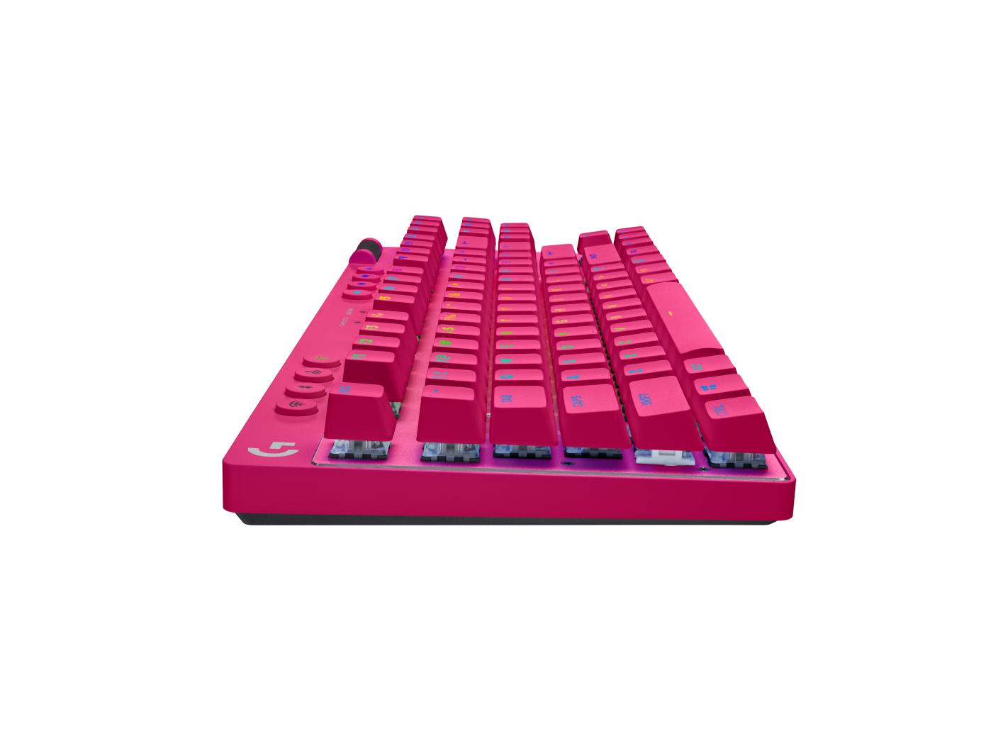 Купить Logitech G PRO X TKL - Tastatur - Hintergrundbeleuchtung - kabellos - 2,4 GHz, Bluetooth - AZERTY - Französisch - Tastenschalter: Tactile - pink (920-012156) в магазине wardena.ru
