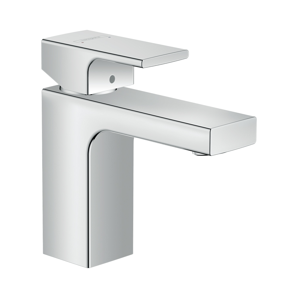 Купить Hansgrohe Vernis Shape Смеситель для раковины однорычажный 100 со сливным гарнитуром хром 71561000 в магазине wardena.ru