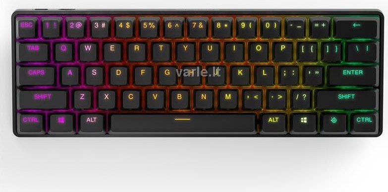 Купить Steelseries Apex Pro Mini Wireless Tastatur USB + RF Wireless + Bluetooth QWERTY US Englisch Schwarz (64842) в магазине wardena.ru
