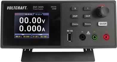 Купить VOLTCRAFT DSP-3005 Labornetzgerät, einstellbar 0 - 30 V 0 - 5 A 150 W USB 2.0 Stecker A Slave-Funktion Anzahl Ausgänge 1 x (VC-12231810) в магазине wardena.ru