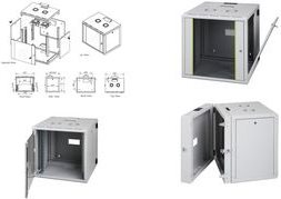 Купить DIGITUS® 7HE Wandgehäuse mit Schwenkrahmen - Grau, RAL 7035 - 48,3 cm (19") (DN-19 07-U-3) в магазине wardena.ru