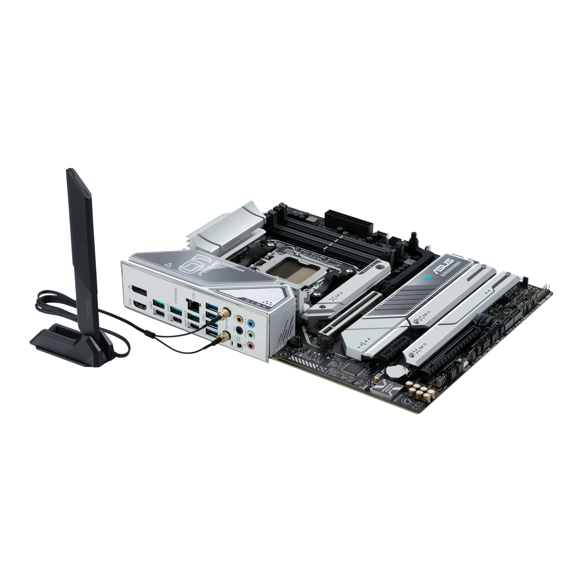 Купить ASUS Prime X670E-PRO WIFI - Motherboard - ATX - Socket AM5 - AMD X670 Chipsatz - USB 3.2 Gen 1, USB 3.2 Gen 2, USB-C 3.2 Gen2, USB-C 3.2 Gen 2x2, USB-C 3.2 Gen 1 - 2.5 Gigabit LAN, Bluetooth, Wi-Fi - Onboard-Grafik (CPU (90MB1BL0-M0EAY0) в магазине wardena.ru