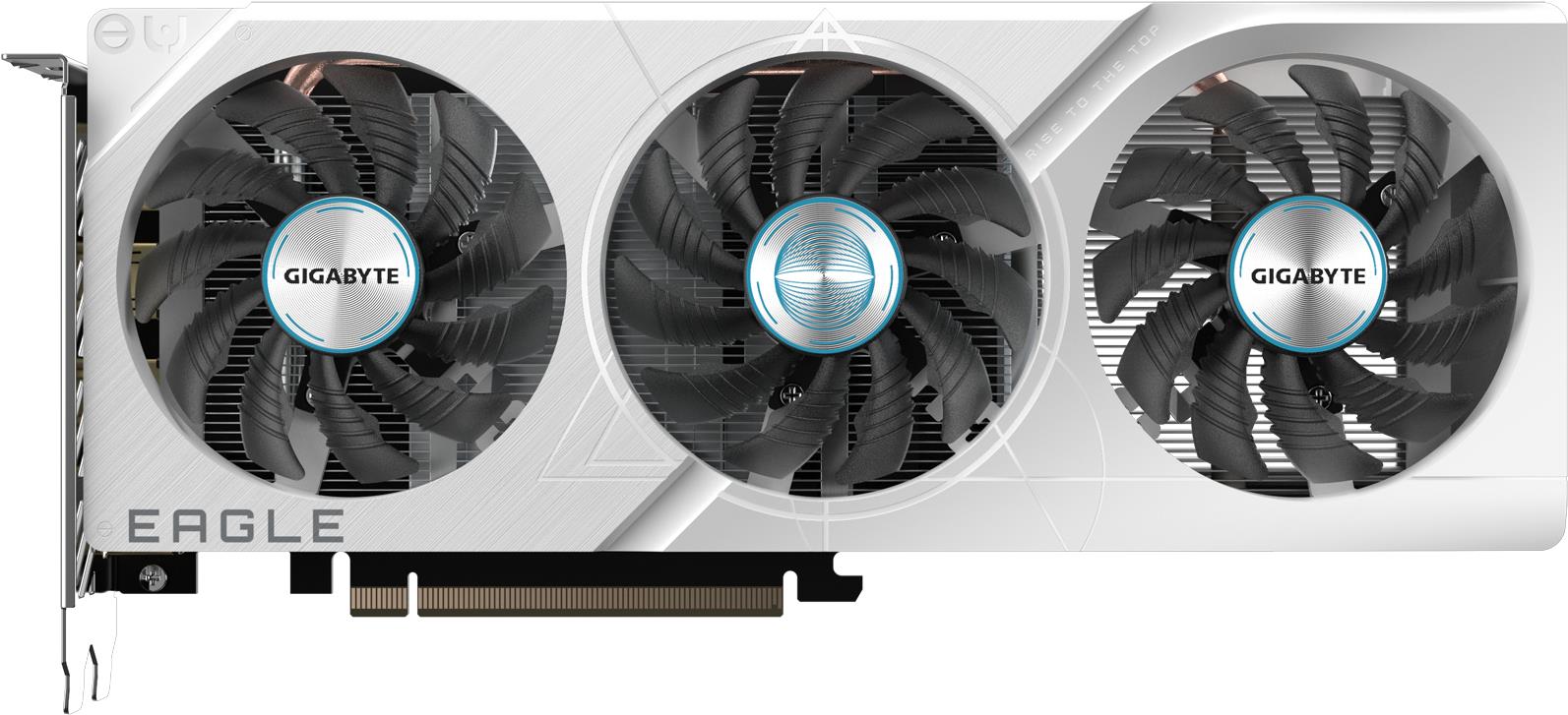 Купить Gigabyte GeForce RTX 4060 EAGLE OC ICE 8G - Grafikkarten - GeForce RTX 4060 - 8 GB GDDR6 - PCIe 4.0 - 2 x HDMI, 2 x DisplayPort (GV-N4060EAGLEOC ICE-8GD) в магазине wardena.ru