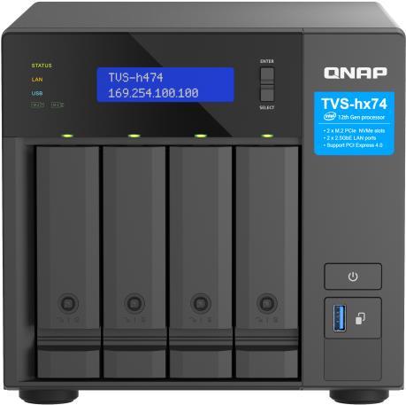 Купить QNAP TVS-H474-PT - NAS-Server - SATA 6Gb/s - RAID 0, 5, 6, 10, JBOD - iSCSI Support (TVS-H474-PT-8G) в магазине wardena.ru