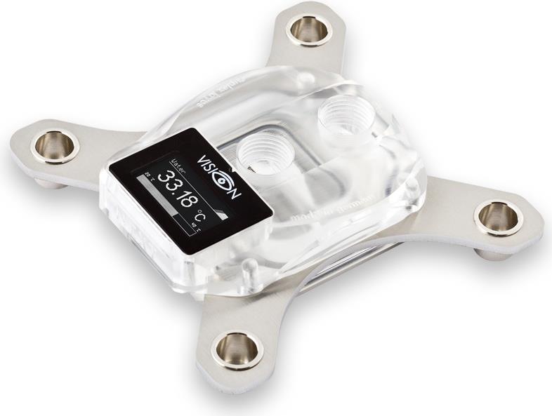 Купить Aqua Computer Cuplex kryos NEXT with VISION - Flüssigkühlsystem für CPU im Waterblock-Design - (für: LGA1156, LGA1155, LGA1150, LGA1151) - vernickelte Kupferbodenplatte und Akrylglas - durchsichtig (21648) в магазине wardena.ru