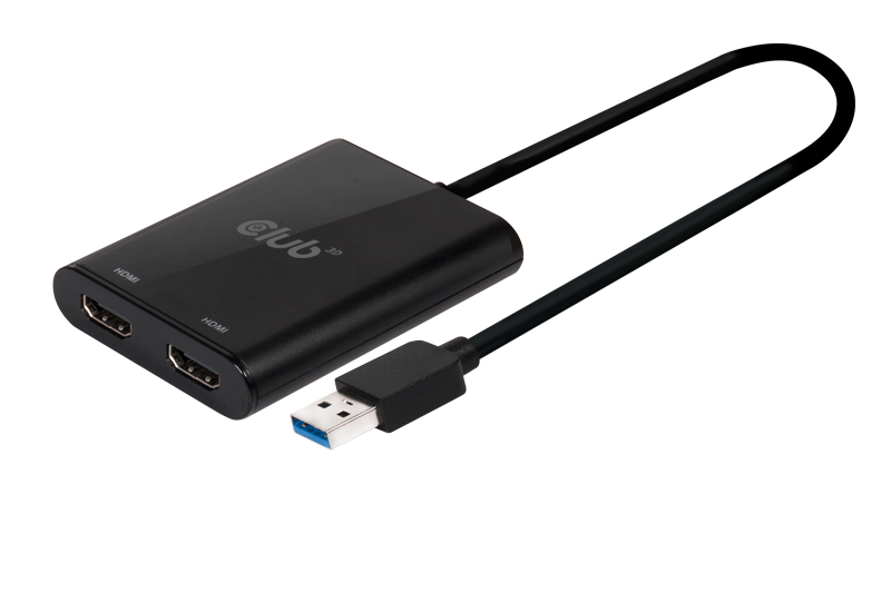 Купить Club 3D SenseVision - Externer Videoadapter - USB 3,1 Gen 1 - 2 x HDMI (CSV-1474) в магазине wardena.ru
