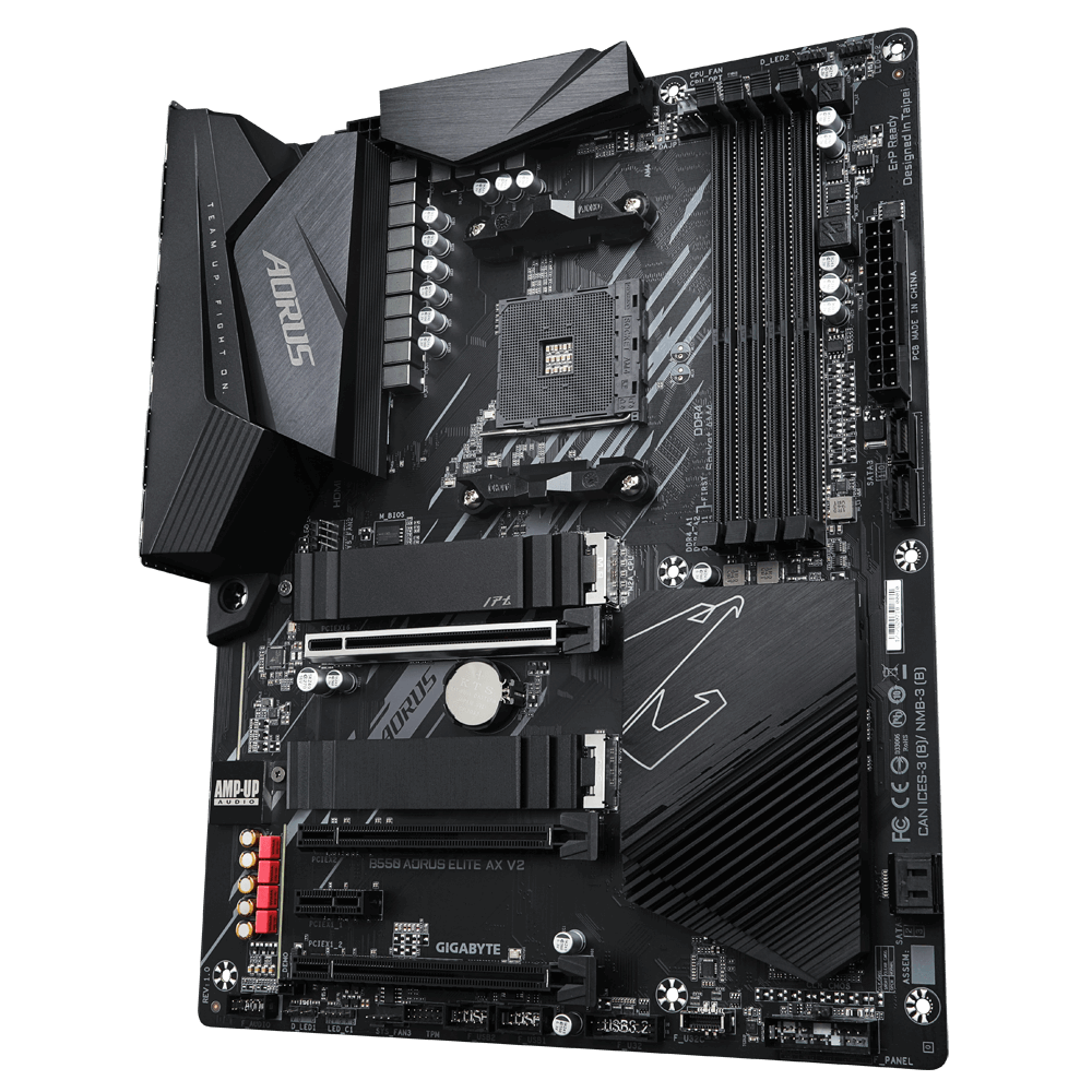 Купить Gigabyte B550 AORUS ELITE AX V2 - AMD - Socket AM4 - AMD Ryzen 3 3rd Gen - 3rd Generation AMD Ryzen 5 - 3rd Generation AMD Ryzen 7 - 3rd Generation AMD... - DDR4-SDRAM - DIMM - 2133,2400,2667,2933,3200,3333,3600,4000,440 в магазине wardena.ru