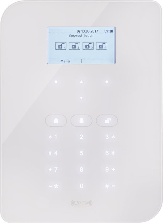 Купить ABUS Secvest Touch - Bedienfeld - kabellos - 868.6625 MHz - weiß (FUAA50500) в магазине wardena.ru