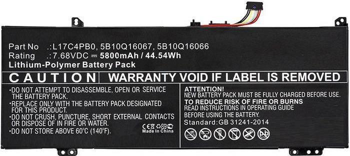 Купить CoreParts Laptop Battery 45Wh Li-ion 7.68V 5800mAh Black - Batterie - 5.800 mAh (5B10Q16066-CP) в магазине wardena.ru