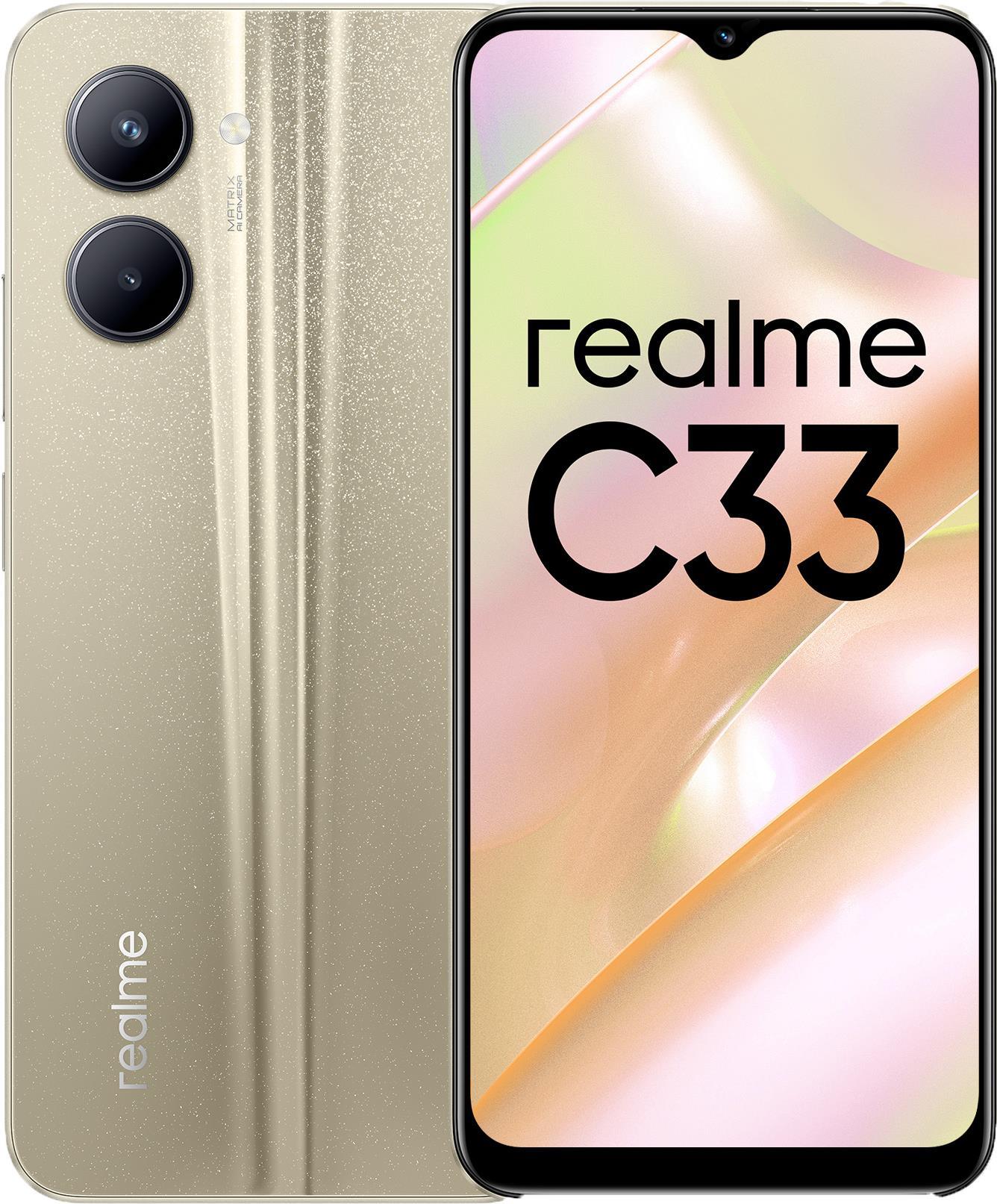 Купить Realme C33 - Smartphone - Dual-SIM - Triple-Kamera - front camera (6051493) в магазине wardena.ru