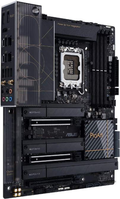 Купить ASUS ProArt Z690-CREATOR WIFI - Motherboard - ATX - LGA1700-Sockel - Z690 Chipsatz - USB 3.2 Gen 1, USB 3.2 Gen 2, USB-C Gen 2x2, USB4 - 10 Gigabit LAN, 2.5 Gigabit LAN, Wi-Fi, Bluetooth - Onboard-Grafik (CPU erforderlic (90MB19H0-M0EAY0) в магазине wardena.ru