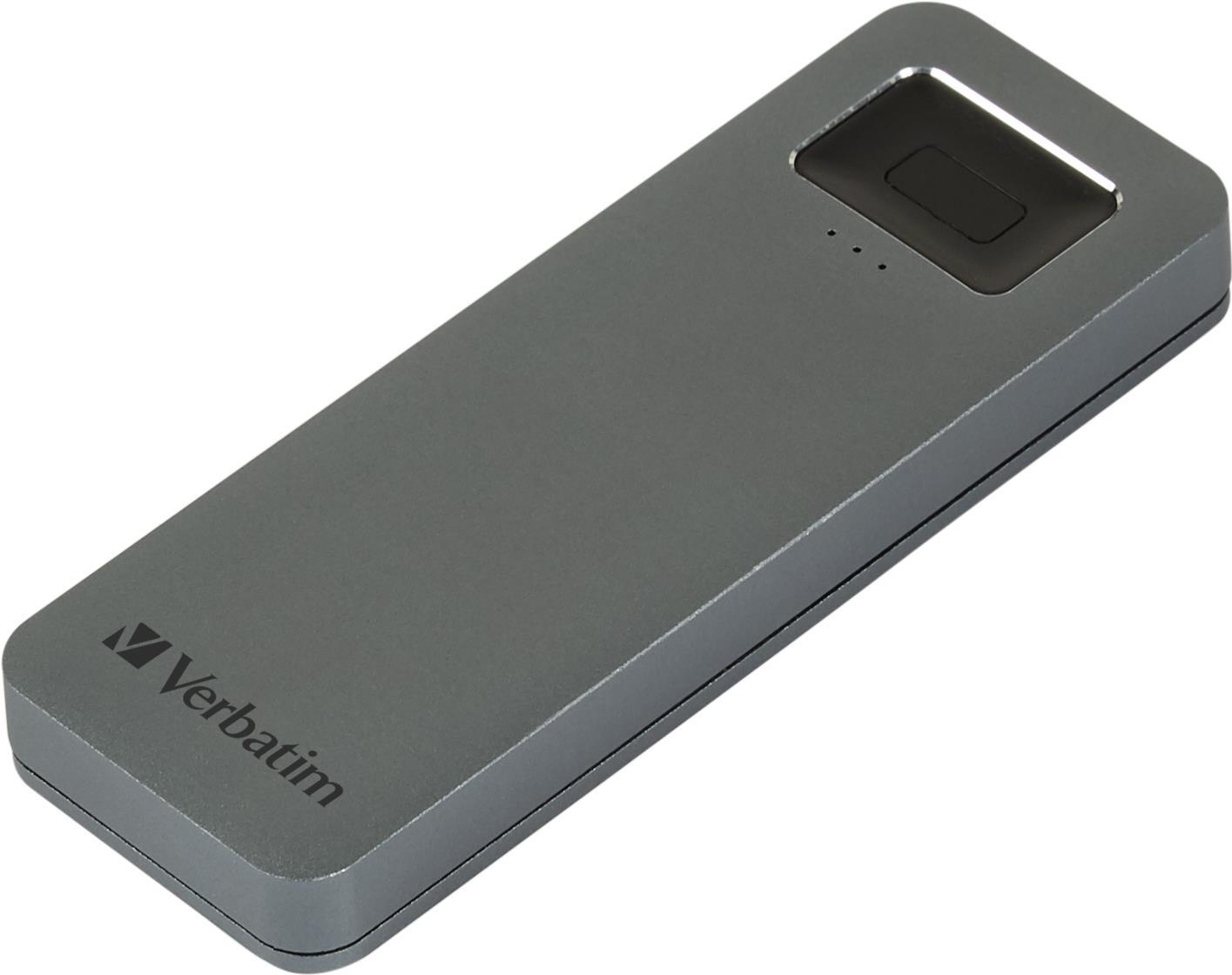 Купить Verbatim Executive Fingerprint Secure - SSD - verschlüsselt - 512GB - extern (tragbar) - USB 3,2 Gen 1 (USB-C Steckverbinder) - 256-Bit-AES (53656) в магазине wardena.ru