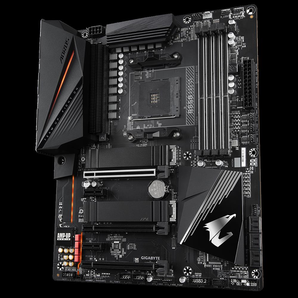 Купить Gigabyte B550 AORUS PRO AC - 1.0 - Motherboard - ATX - Socket AM4 - AMD B550 Chipsatz - USB-C Gen2, USB 3.2 Gen 1, USB 3.2 Gen 2 - Bluetooth, Wi-Fi, 2.5 Gigabit LAN - Onboard-Grafik (CPU erforderlich) - HD Audio (8-Kanal в магазине wardena.ru