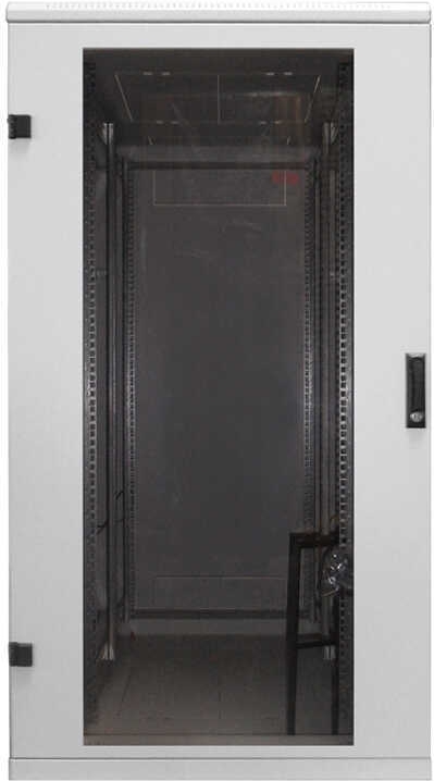 Купить Triton 19"-Netzwerkschrank RMA von - 27 HE - BxT 800x600 mm - lichtgrau - Sichttür - RückWAND (RMA-27-A86-CAX-N1) в магазине wardena.ru