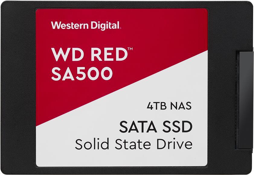 Купить WD Red SA500 NAS SATA SSD WDS400T1R0A - SSD - 4TB - intern - 2.5" (6,4 cm) - SATA 6Gb/s (WDS400T1R0A) в магазине wardena.ru