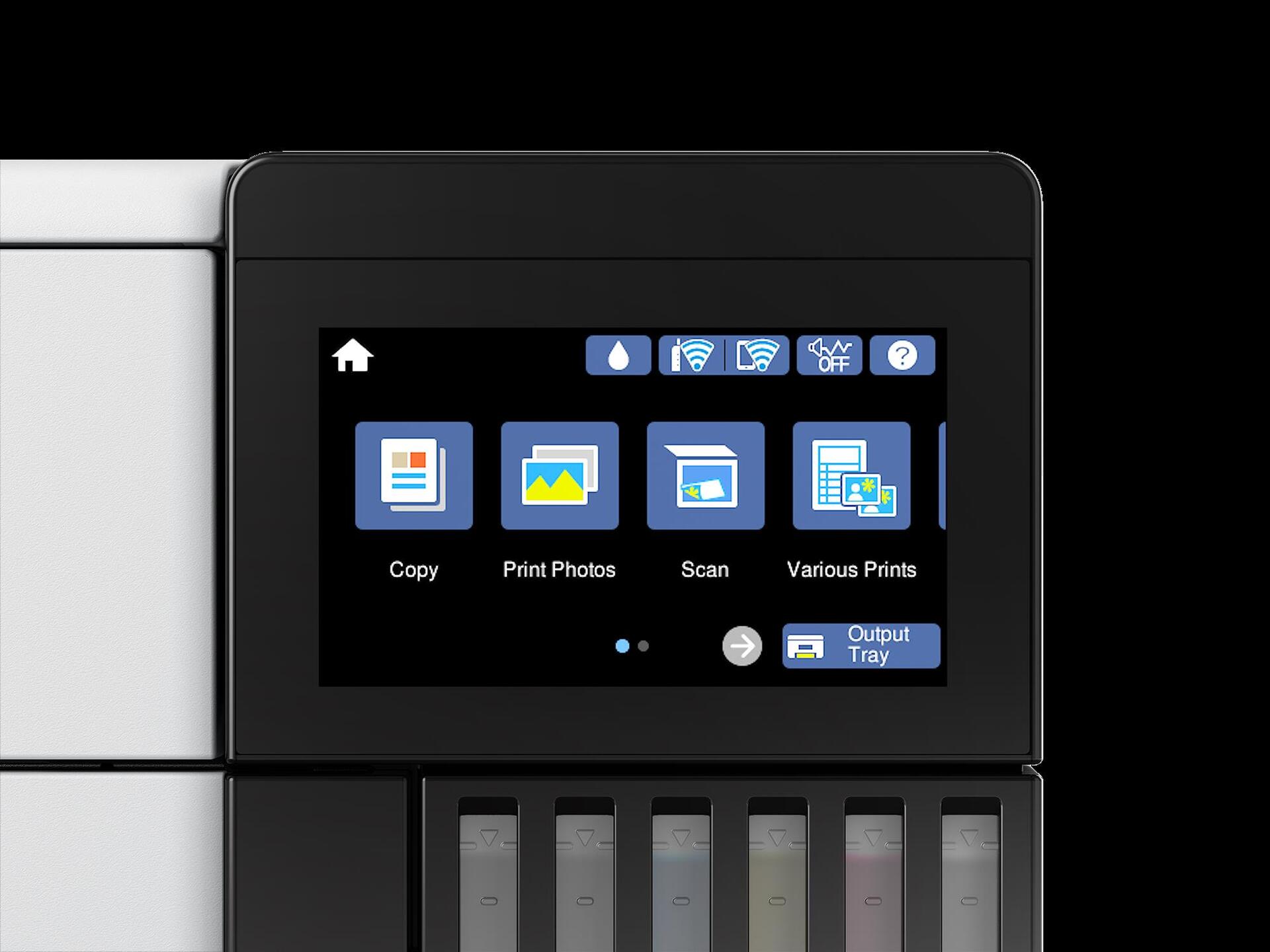 Купить Epson EcoTank ET-8500 - Multifunktionsdrucker - Farbe - Tintenstrahl - refillable - A4/Letter (Medien) - bis zu 16 Seiten/Min. (Drucken) - USB, LAN, USB-Host, Wi-Fi(ac) - weiß (C11CJ20401) в магазине wardena.ru