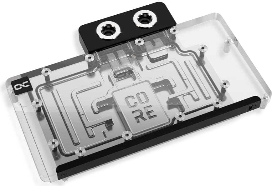 Купить Alphacool Core RX 9070 XT Swift+ Quicksilver transparent/chrom inkl (14799) в магазине wardena.ru