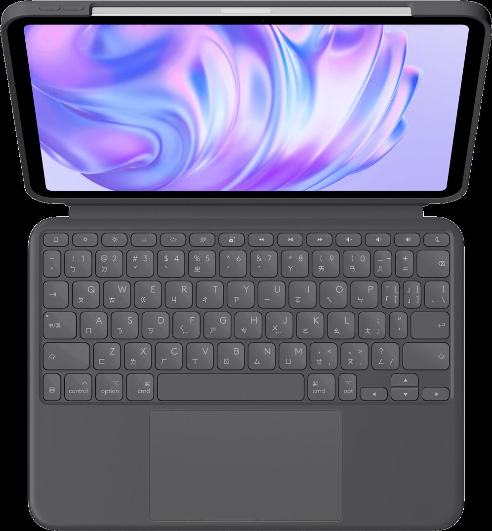 Купить Logitech Combo Touch - Tastatur und Foliohülle - mit Trackpad - hinterleuchtet - Apple Smart connector - QWERTZ - Schweiz - Graphite - für Apple 11-inch iPad Pro (M4) (920-012769) в магазине wardena.ru